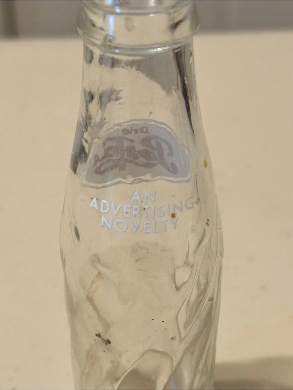 Pepsi-Cola Clear Glass Mini Bottle Set - Red Logo